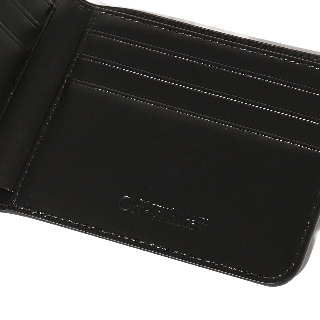 오프화이트 로고 하프 월렛 (블랙)(Off-White Logo Half Wallet (Black)) - 4