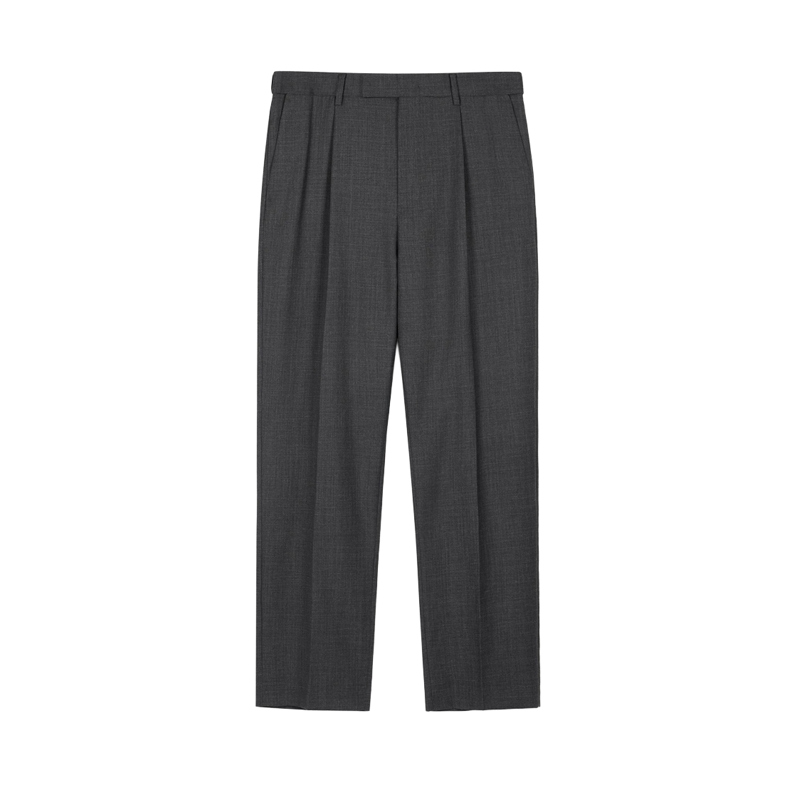 TNPA6F100G2 TNGT Wool Blend Comfort Tapered-Fit Pants Charcoal