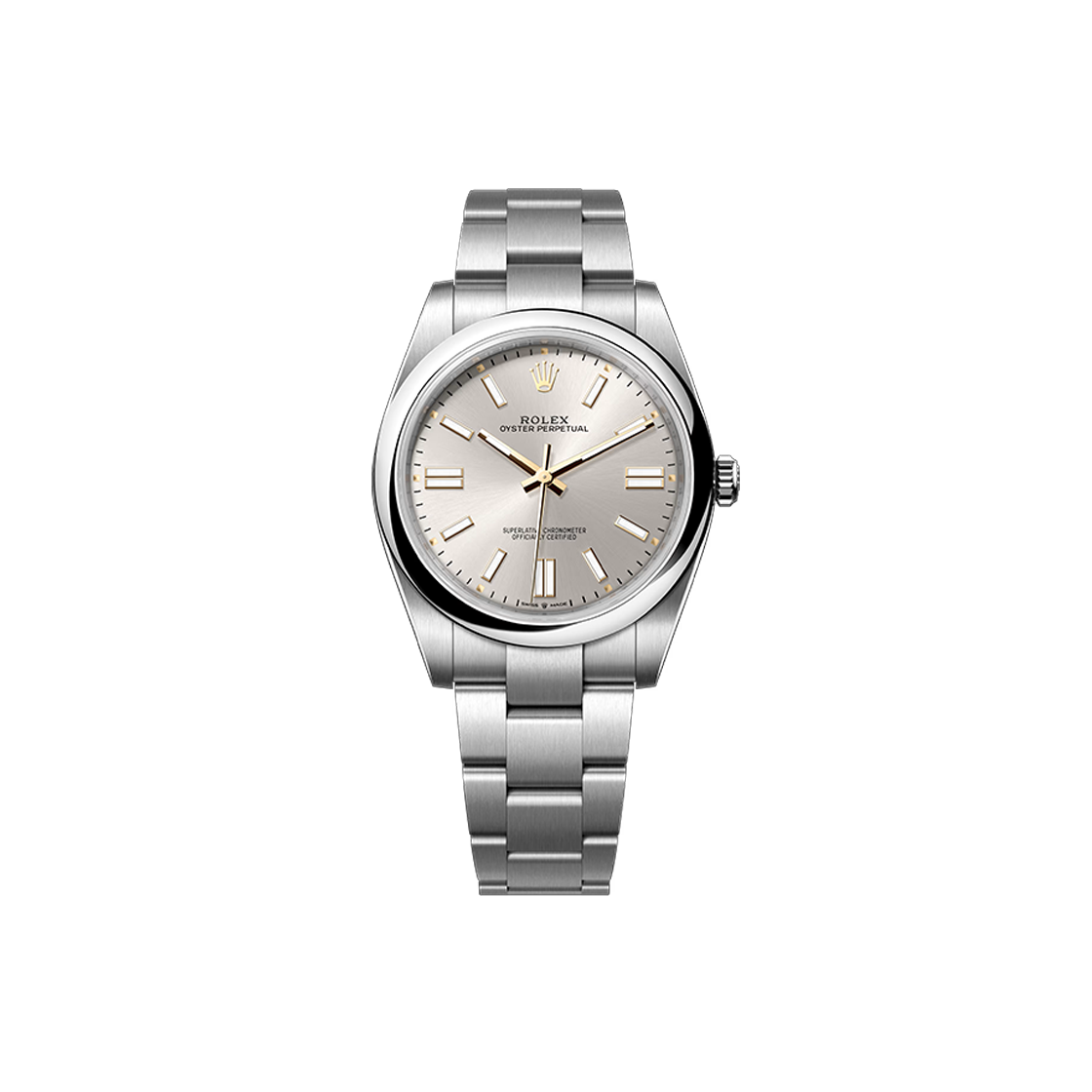 IT37MF3IR8V8 Rolex Oyster Perpetual Silver Bar Oyster Custom Dial