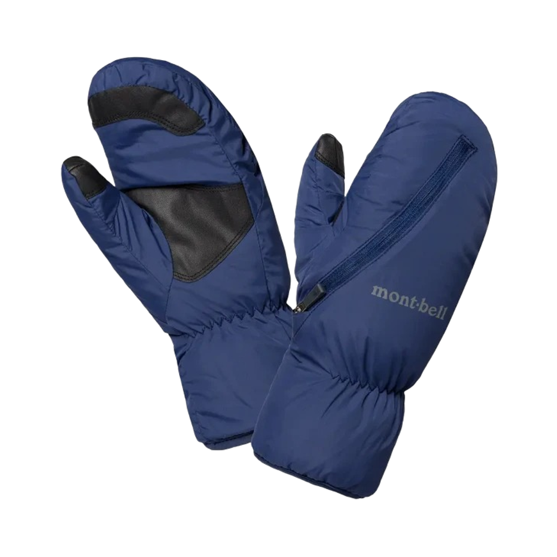 1118915 Montbell Exceloft Zip Mittens Navy