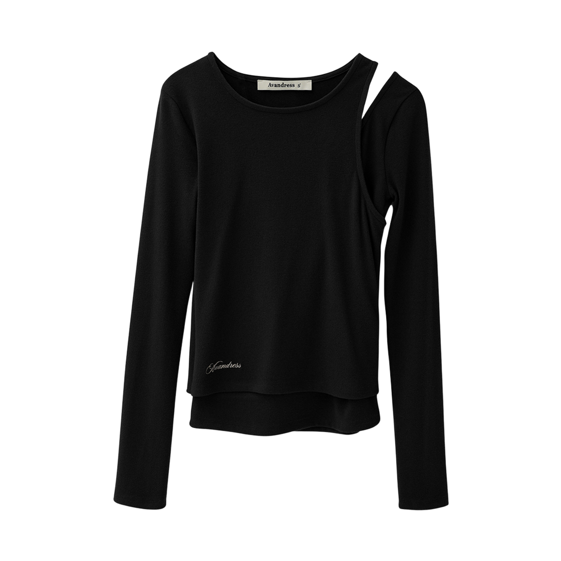 AD63TS15BK AVANDRESS Dian Layered Tee BLACK