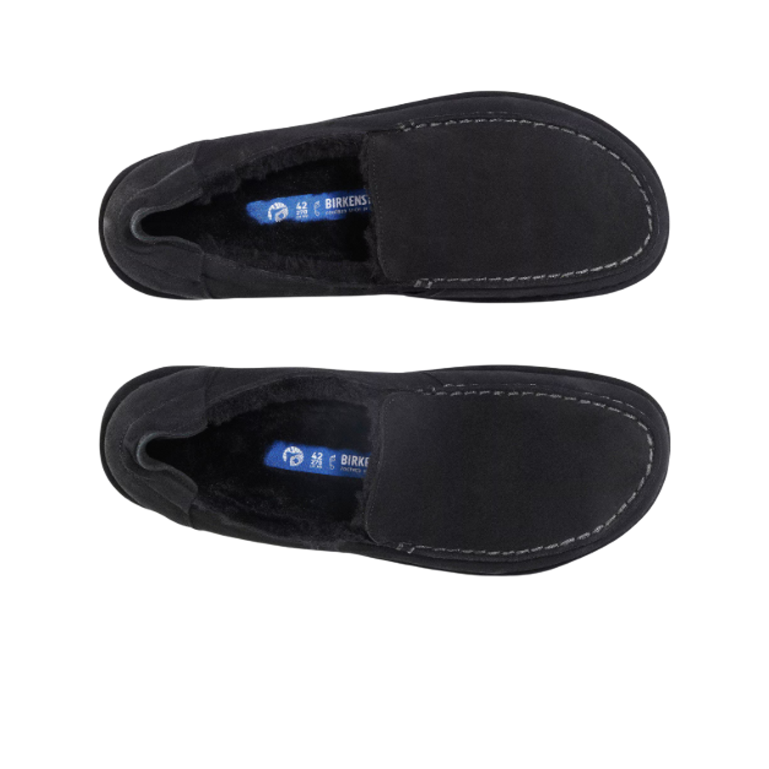 버켄스탁 우티 슬립온 스웨이드 레더 블랙 - 레귤러(Birkenstock Utti Slip-On Suede Leather Black - Regular) - 2