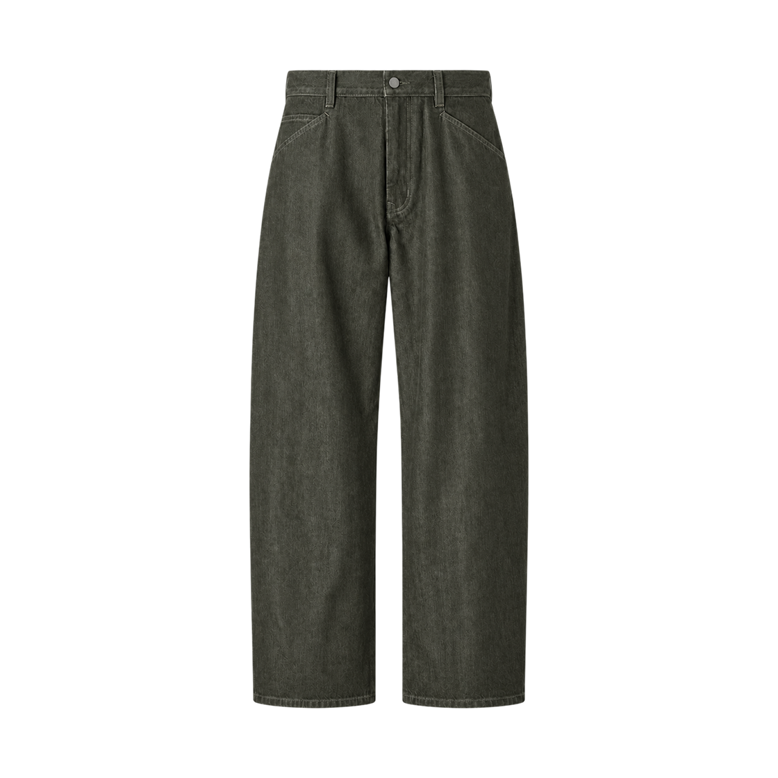 488743-57 Uniqlo C Barrel Jeans Olive