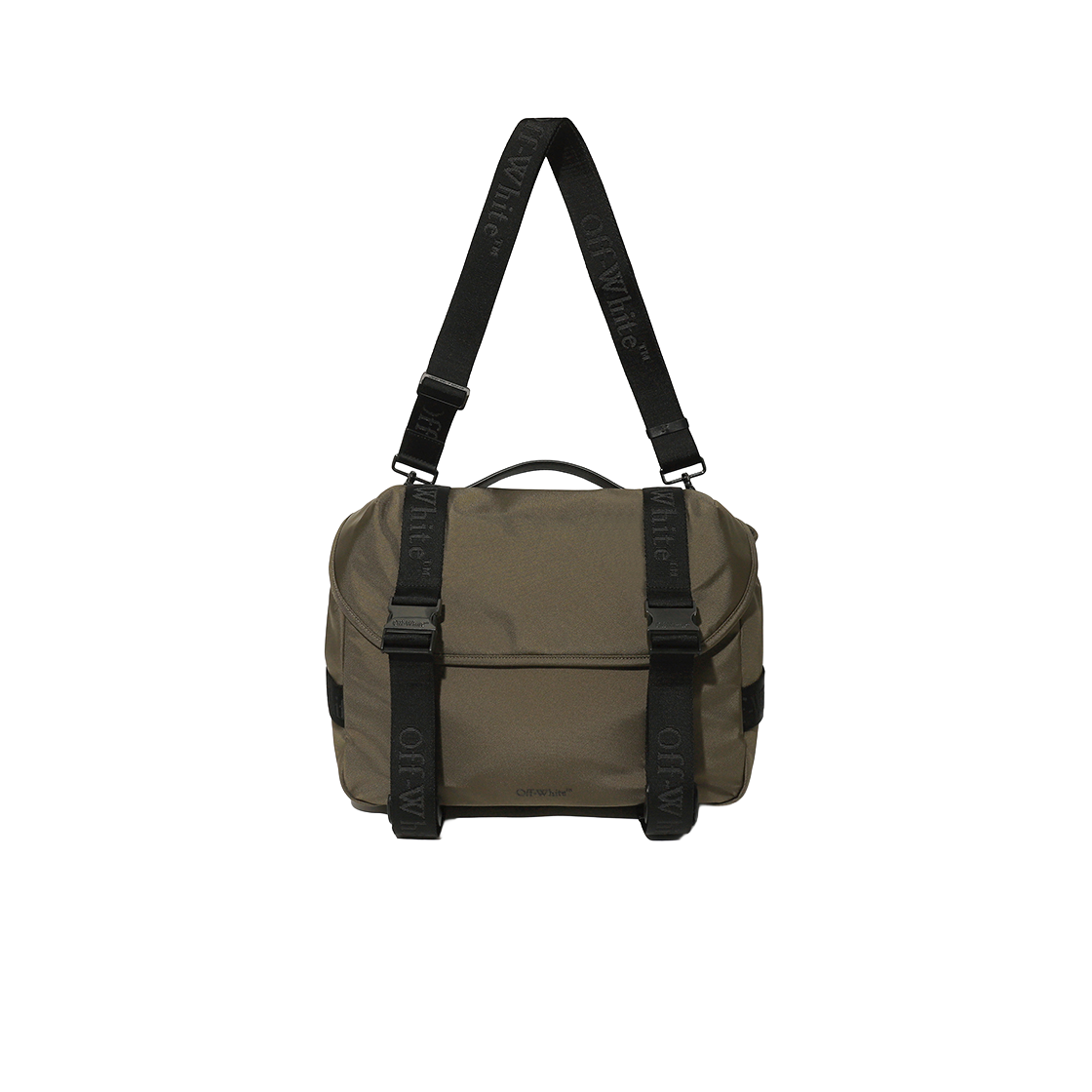 오프화이트 카메라 숄더 백 L (카키)(Off-White Camera Shoulder Bag L (Khaki)) - 2