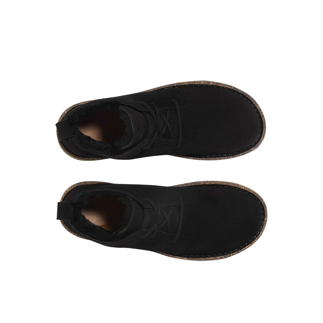 (W) 버켄스탁 업살라 미드 셔링 스웨이드 레더 블랙 - 내로우((W) Birkenstock Uppsala Mid Shearling Suede Leather Black - Narrow) - 2