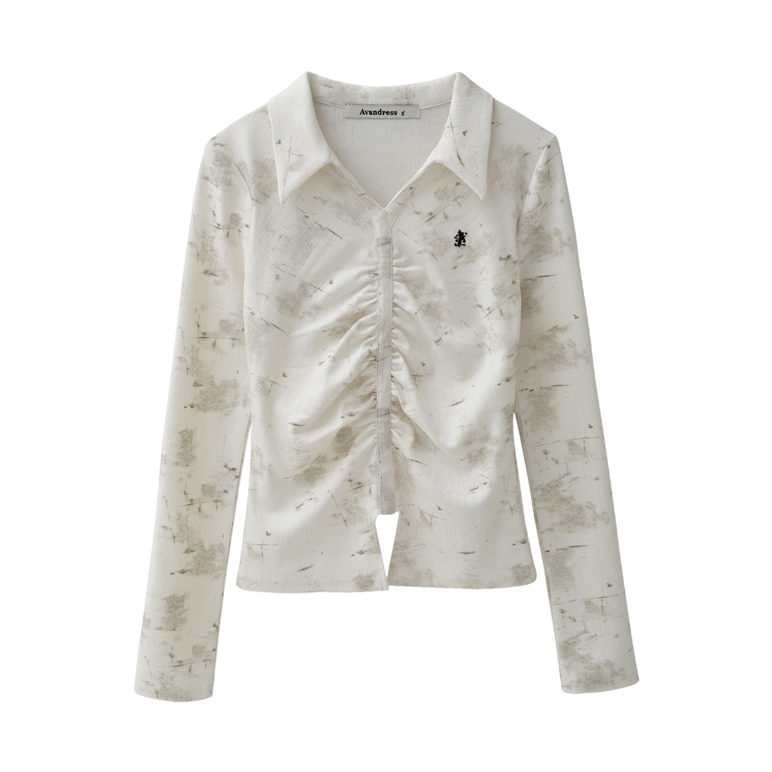 어반드레스 마일라 포그 셔링 카라 롱 슬리브 화이트(AVANDRESS Myla Fog Shirring Collar Long Sleeve WHITE)