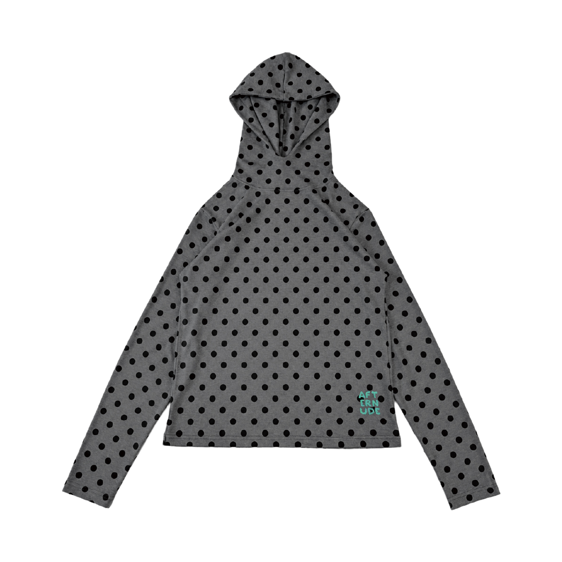 애프터누드 피코 도트 후디 차콜(Afternude Piko Dot Hoodie Charcoal)