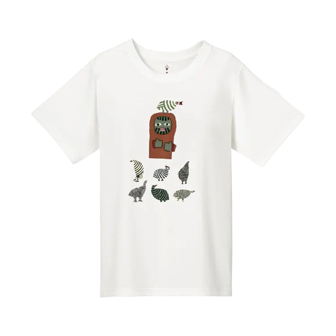 2304549 (W) Montbell Wickron Tori To Yamaotoko T-Shirt White