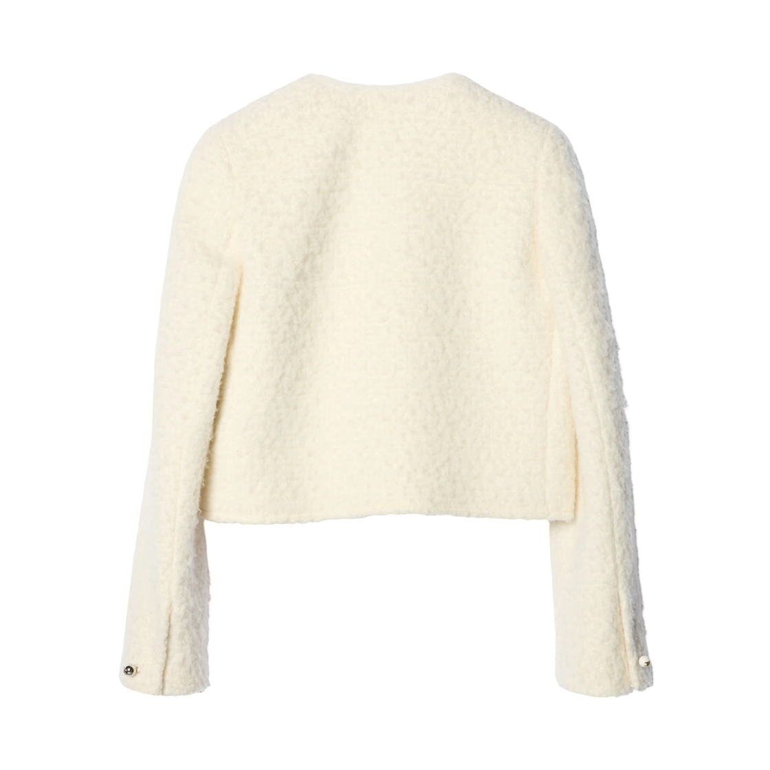 (W) 셀린느 아이콘 자켓 캐시미어 앤 울 나테 화이트((W) Celine Icone Jacket in Cashmere and Wool Natte White) - 2