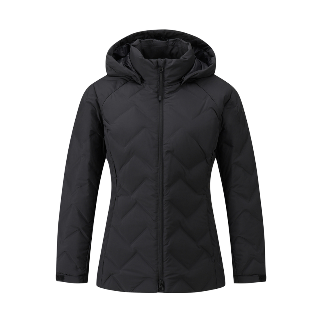 1BYPAWV504BK (W) Black Yak Zerospot Hooded Down Jacket 2 Black