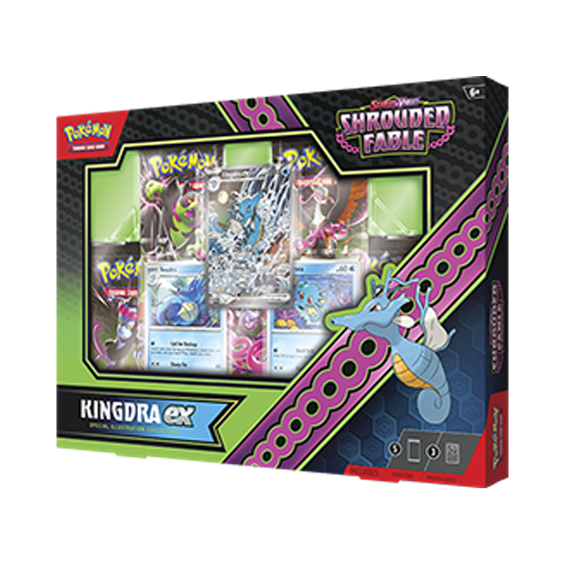 포켓몬 TCG 스칼렛 & 바이올렛 슈라우디드 페이블 킹드라 ex 스페셜 일러스트 컬렉션 (영문판)(Pokemon TCG Scarlet & Violet Shrouded Fable Kingdra ex Special Illustration Collection (English Ver.)) - 1