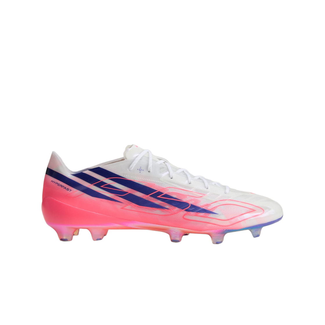 KJ6109 Adidas F50 Hyperfast EVO FG Soccer Cleats Cloud White Solar Purple