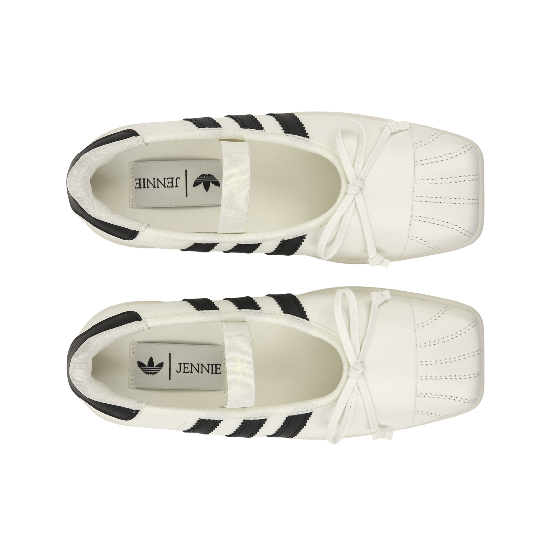(W) 아디다스 x 제니 슈퍼스타 SQ 발레 아이보리((W) Adidas x Jennie Superstar SQ Ballet Ivory) - 5
