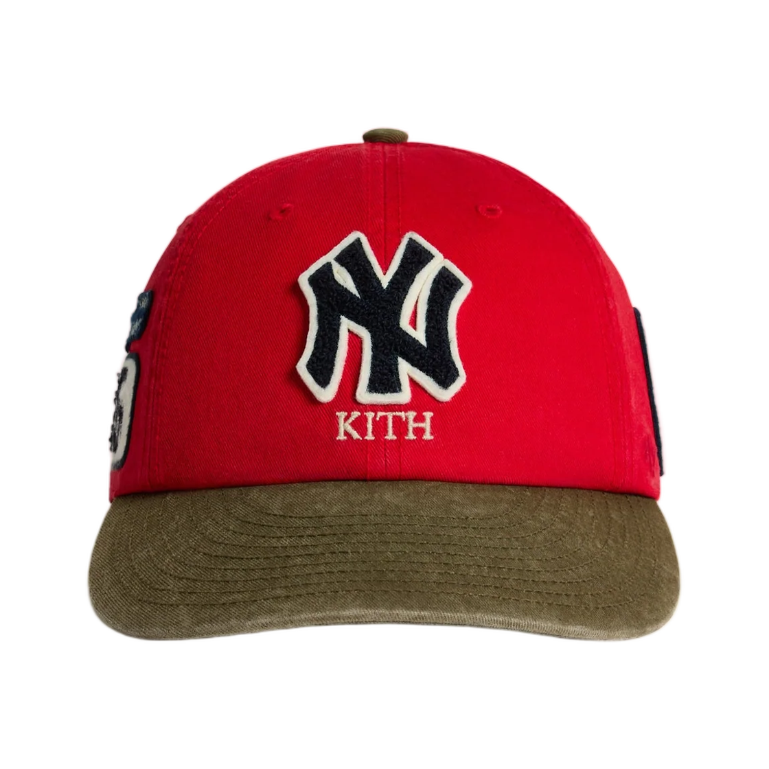 키스 & '47 포 뉴욕 양키스 클린 업 라운드 바이저 캡 레트로(Kith & '47 for the New York Yankees Clean Up Round Visor Cap Retro)
