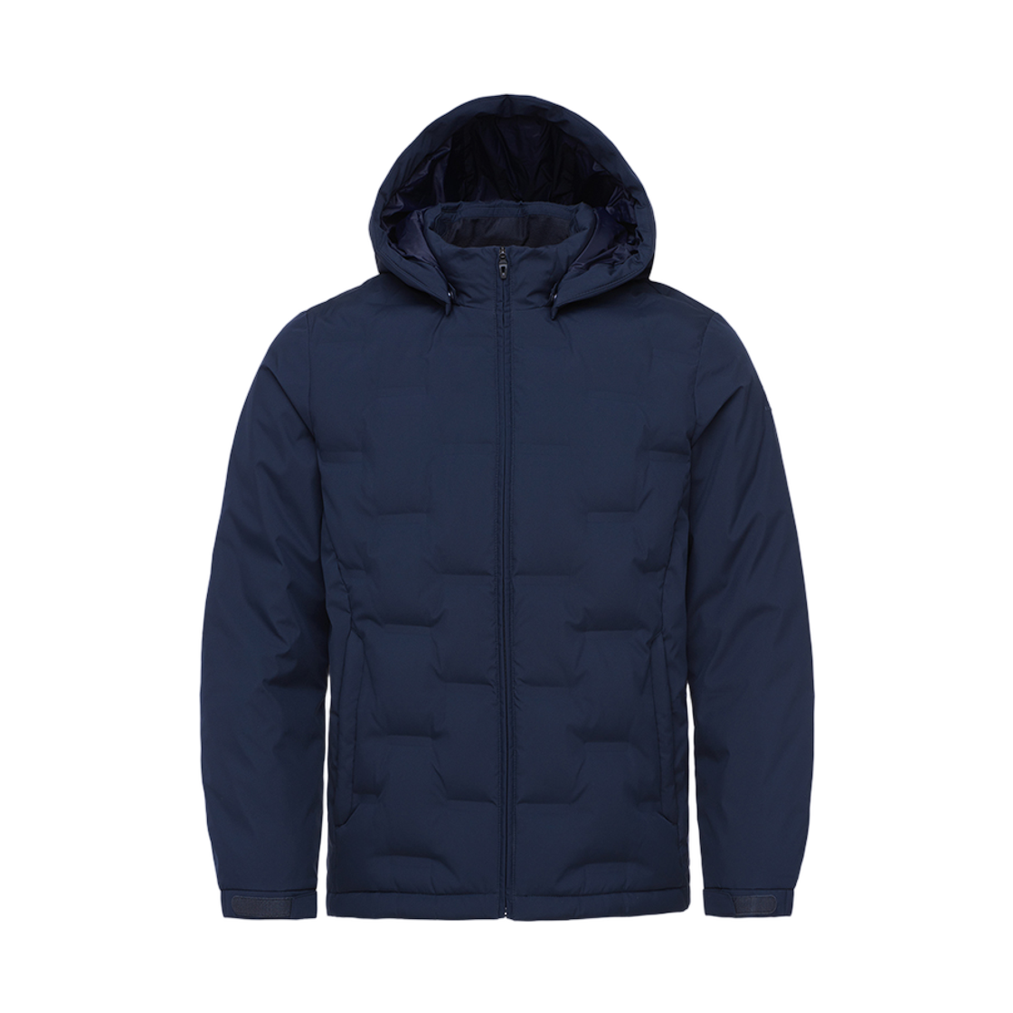 1BYPAWU007NA Black Yak Zerospot Hooded Down Jacket #1 Navy