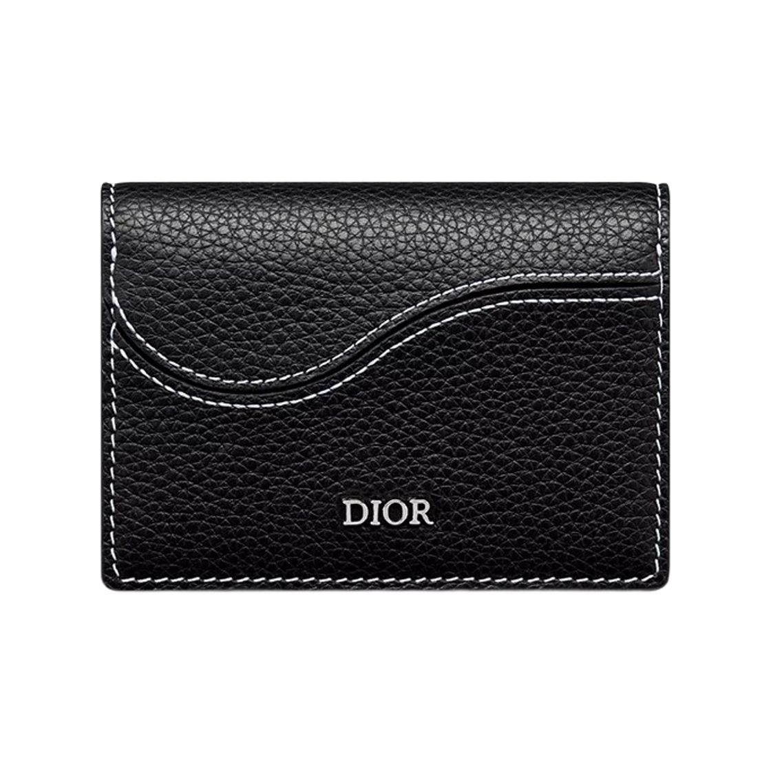 2ADCH166YKK-H00N Dior Saddle Business Card Wallet Black