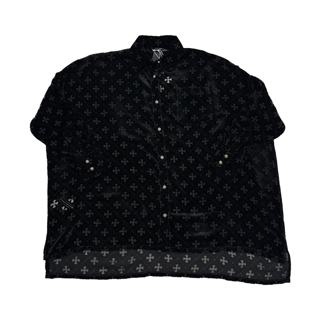 18 TheDosan x chrome hearts ch silk shirt