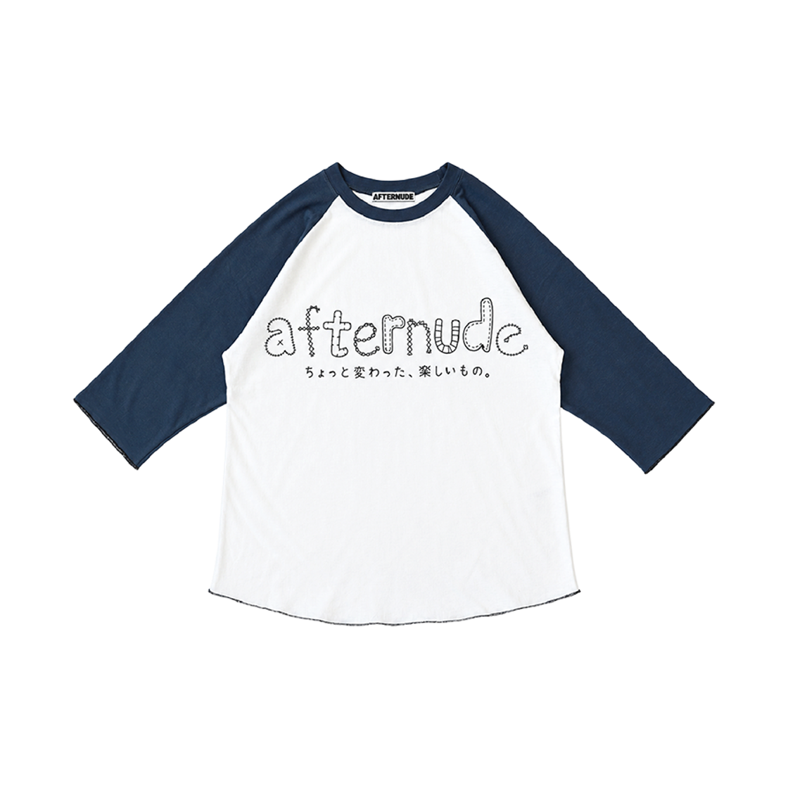 26FW 01 Afternude Cut Off Raglan Tee Vintage Blue