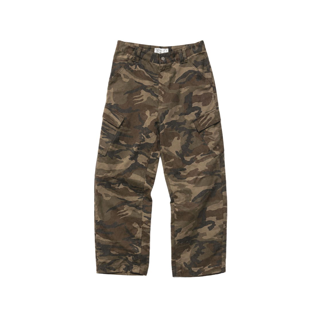 NCH26A-CB02WBR CHOWOO 6 Pockets Camo Cargo Pants Washed Brown