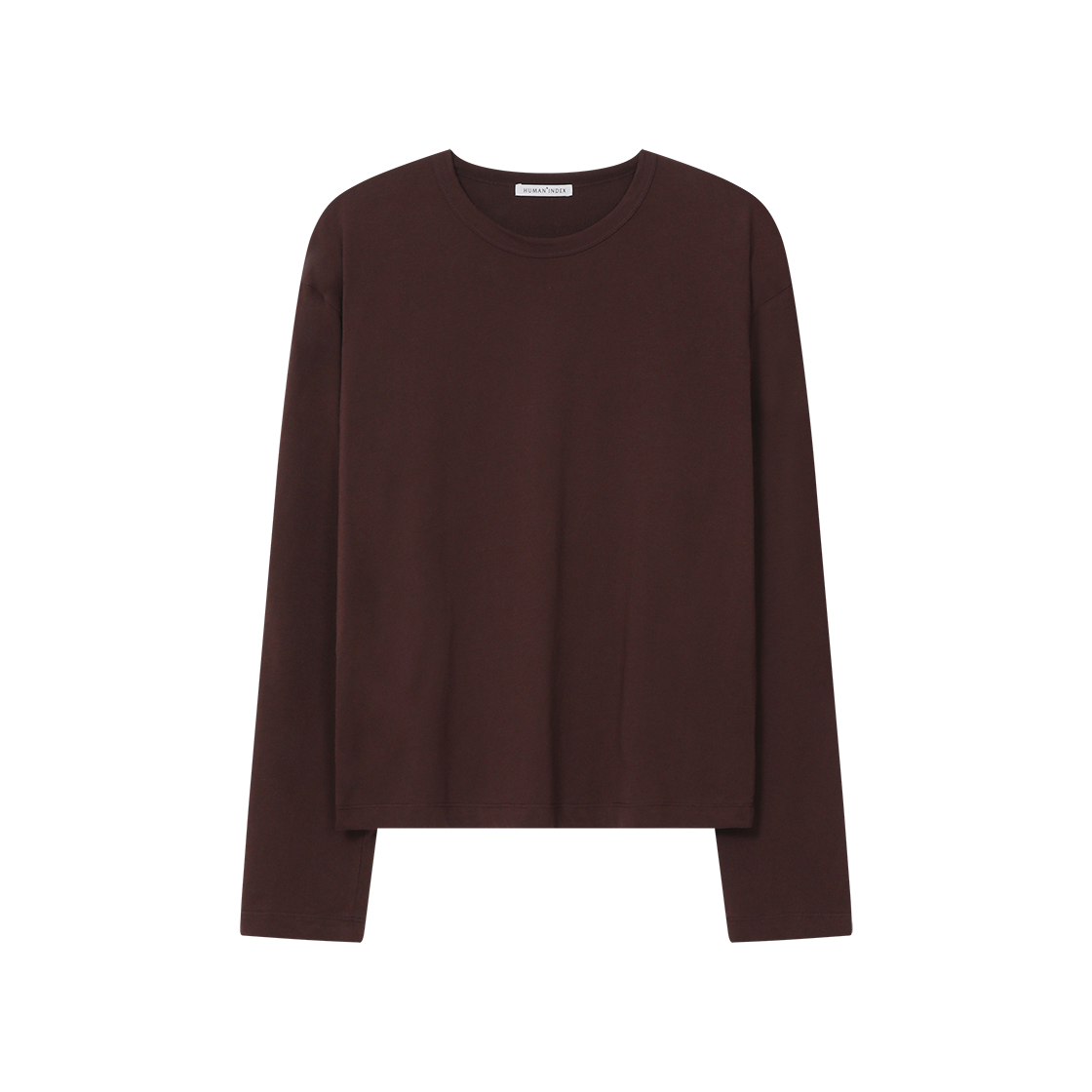 HM6LTL0011CI Polyteru Human Index Basica Long Sleeves Red Brown