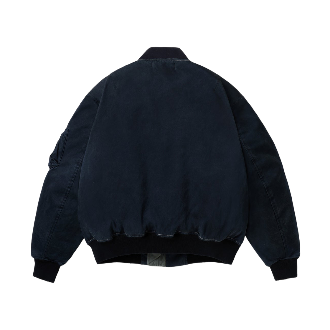 아프레쎄 빈티지 실크 B-15C 플라이트 자켓 네이비 그레이 - 26FW(A.Presse Vintage Silk B-15C Flight Jacket Navy Gray - 26FW) - 2
