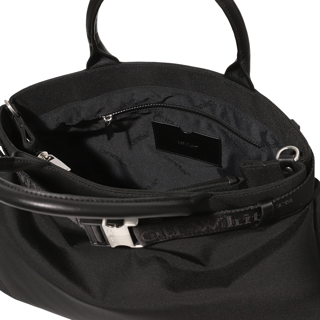 오프화이트 EW 토트 백 L (블랙)(Off-White EW Tote Bag L (Black)) - 4