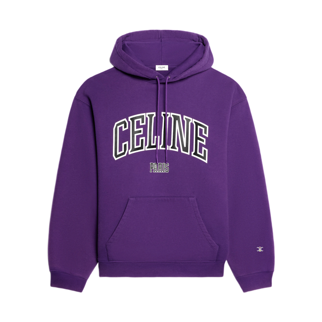 RY11A1233-GMS0 Celine College Hoodie Purple White Black