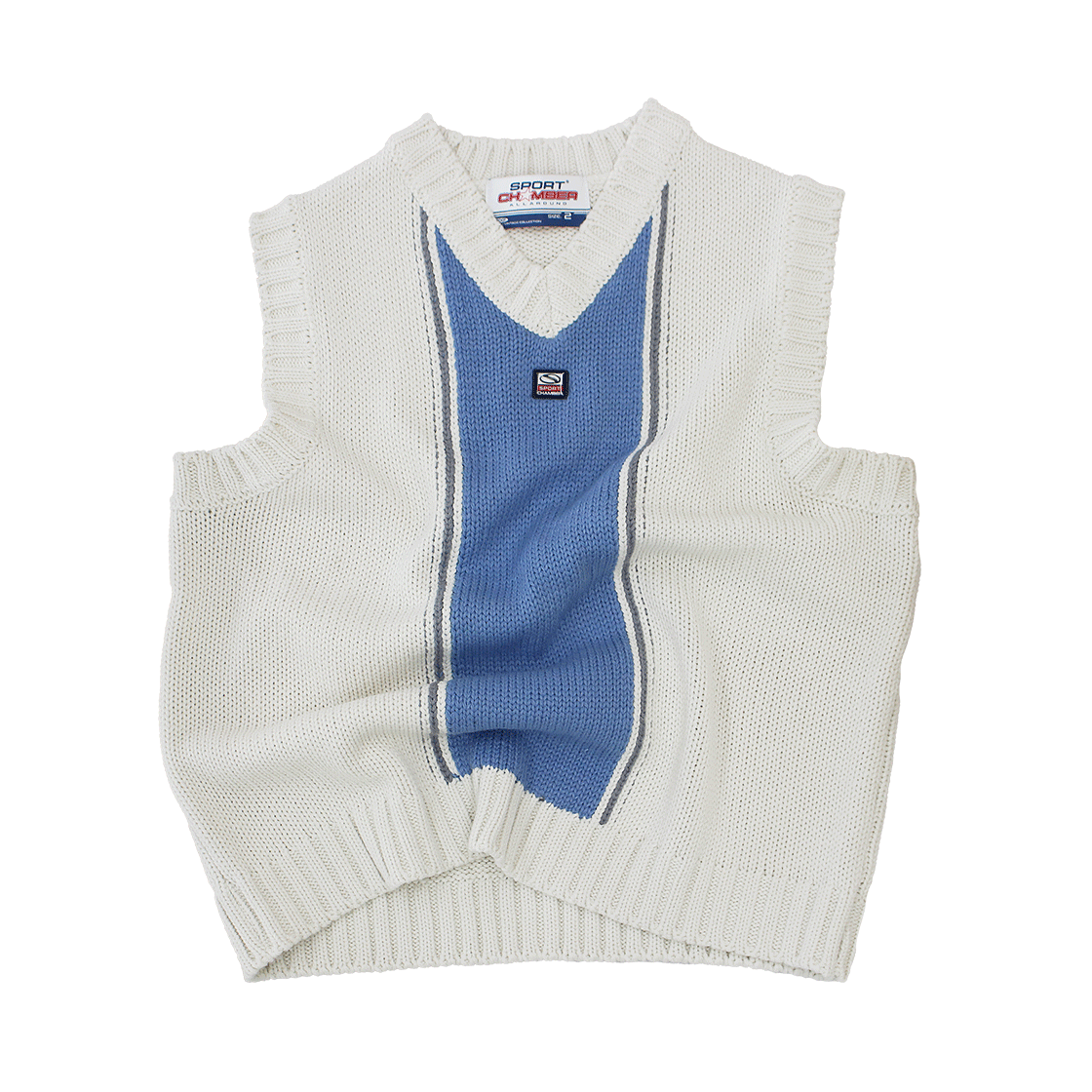 스포츠챔버 서킷 니트 베스트 아이보리(SPORT CHAMBER Circuit Knit Vest Ivory)