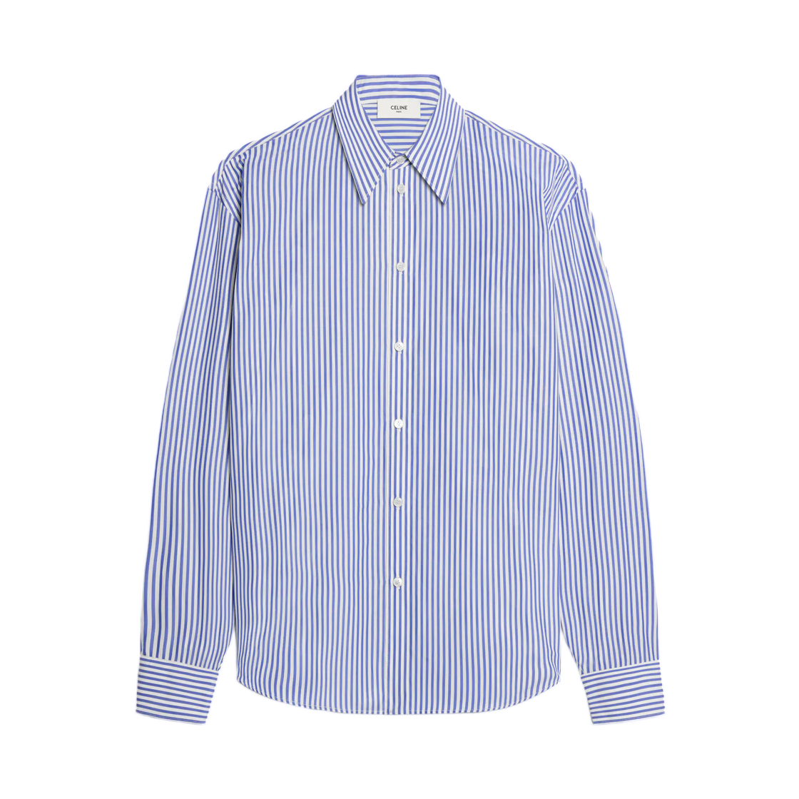 RC0LM1389-01CX Celine Loose Shirt Craie Bleu