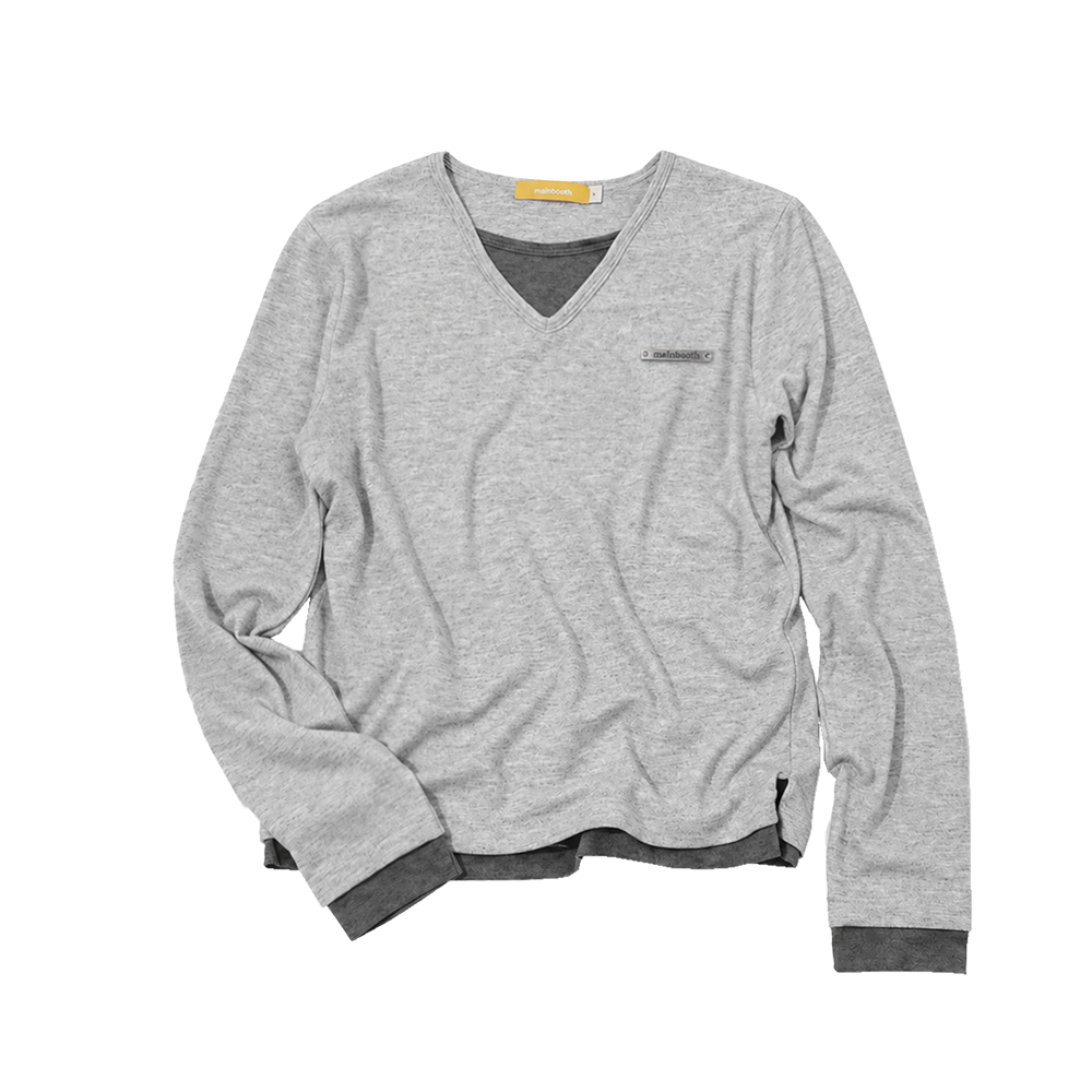 메인부스 컴포트 레이어드 스웨터 그레이(MAINBOOTH Comfort Layered Sweater Gray)