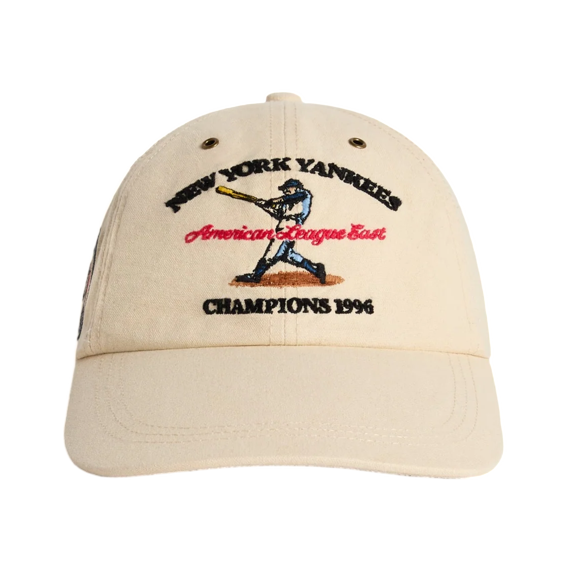 키스 & '47 포 뉴욕 양키스 클린 업 덕 캔버스 롱 바이저 캡 샌드리프트(Kith & '47 for the New York Yankees Clean Up Duck Canvas Long Visor Cap Sandrift)
