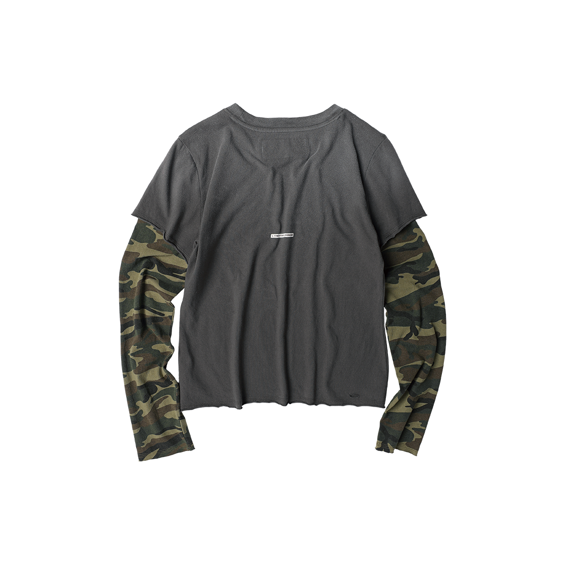 더바이닐하우스 유어셀프 레이어드 긴팔 티셔츠 차콜(Thevinylhouse Yourself Layered Ls Tee Charcoal) - 5