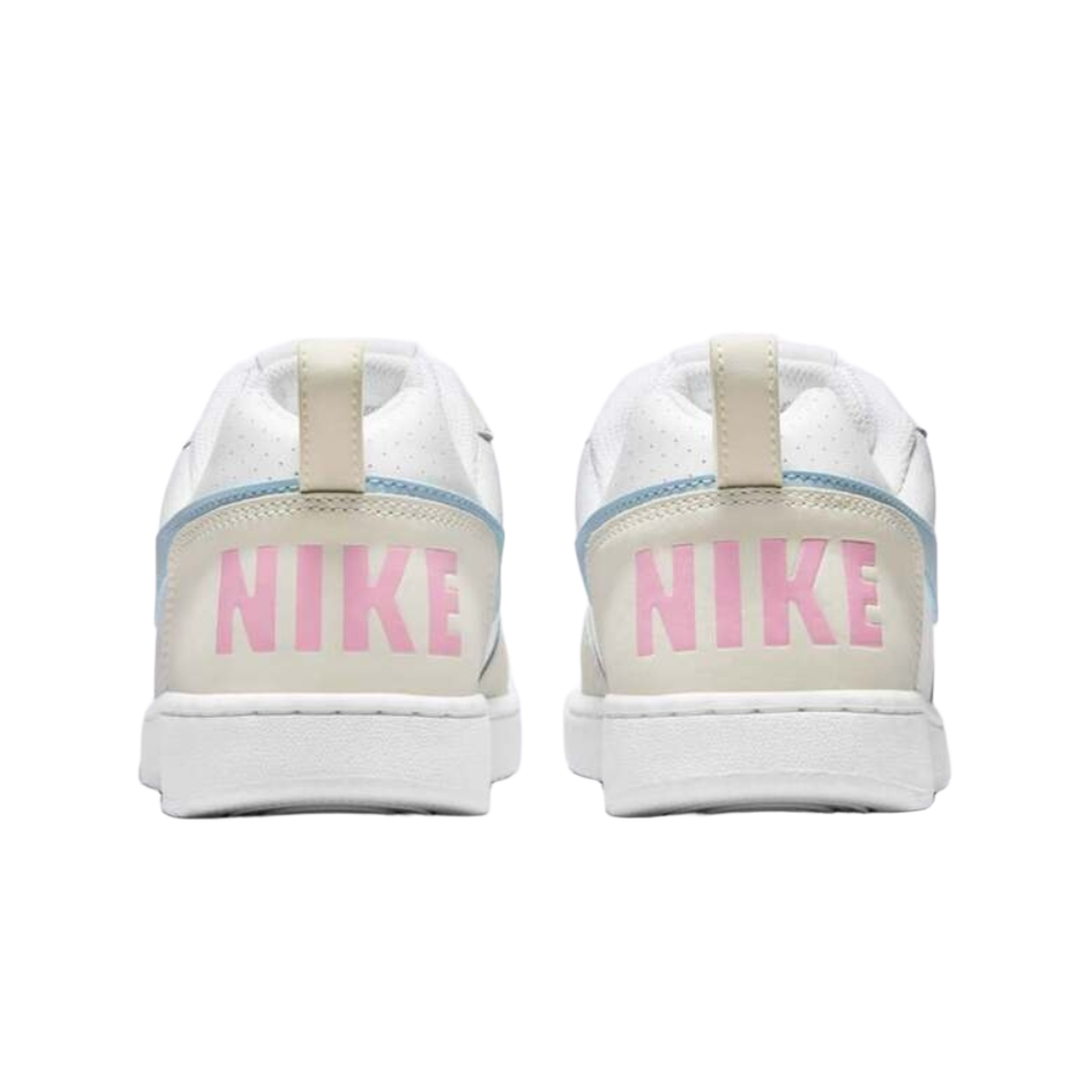 (W) 나이키 코트 버로우 로우 화이트 라이트 아머리 블루((W) Nike Court Borough Low White Light Armory Blue) - 3