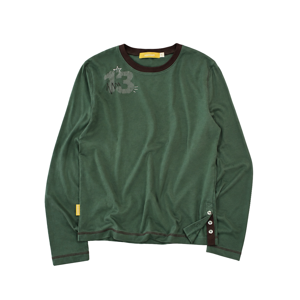 메인부스 써틴 티셔츠 그린(MAINBOOTH Thirteen T-Shirt Green)