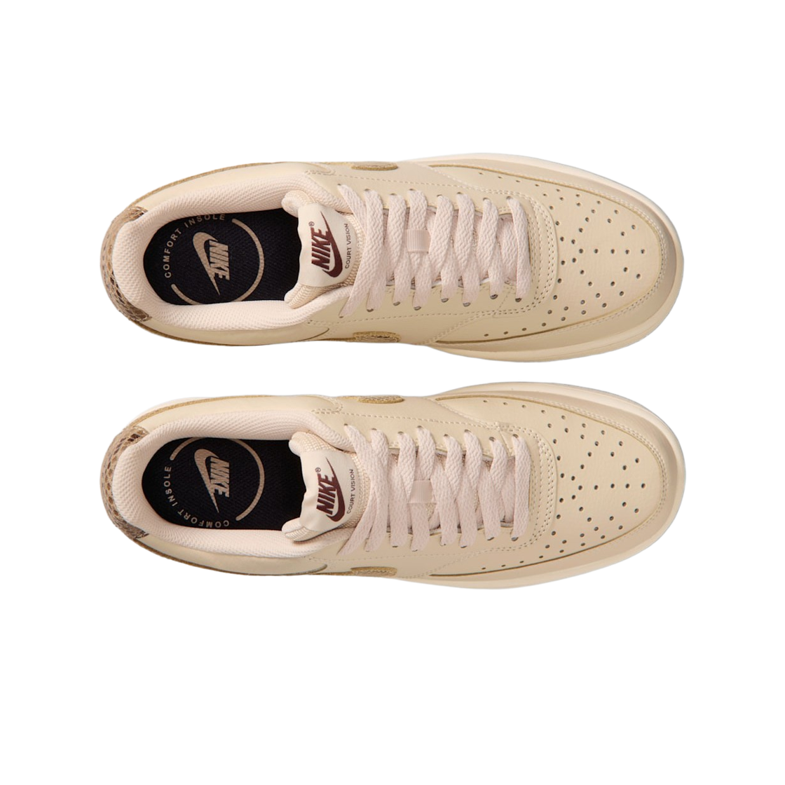 (W) 나이키 코트 비전 로우 프리미엄 샌드드리프트 블랙((W) Nike Court Vision Low Premium Sanddrift Black) - 2