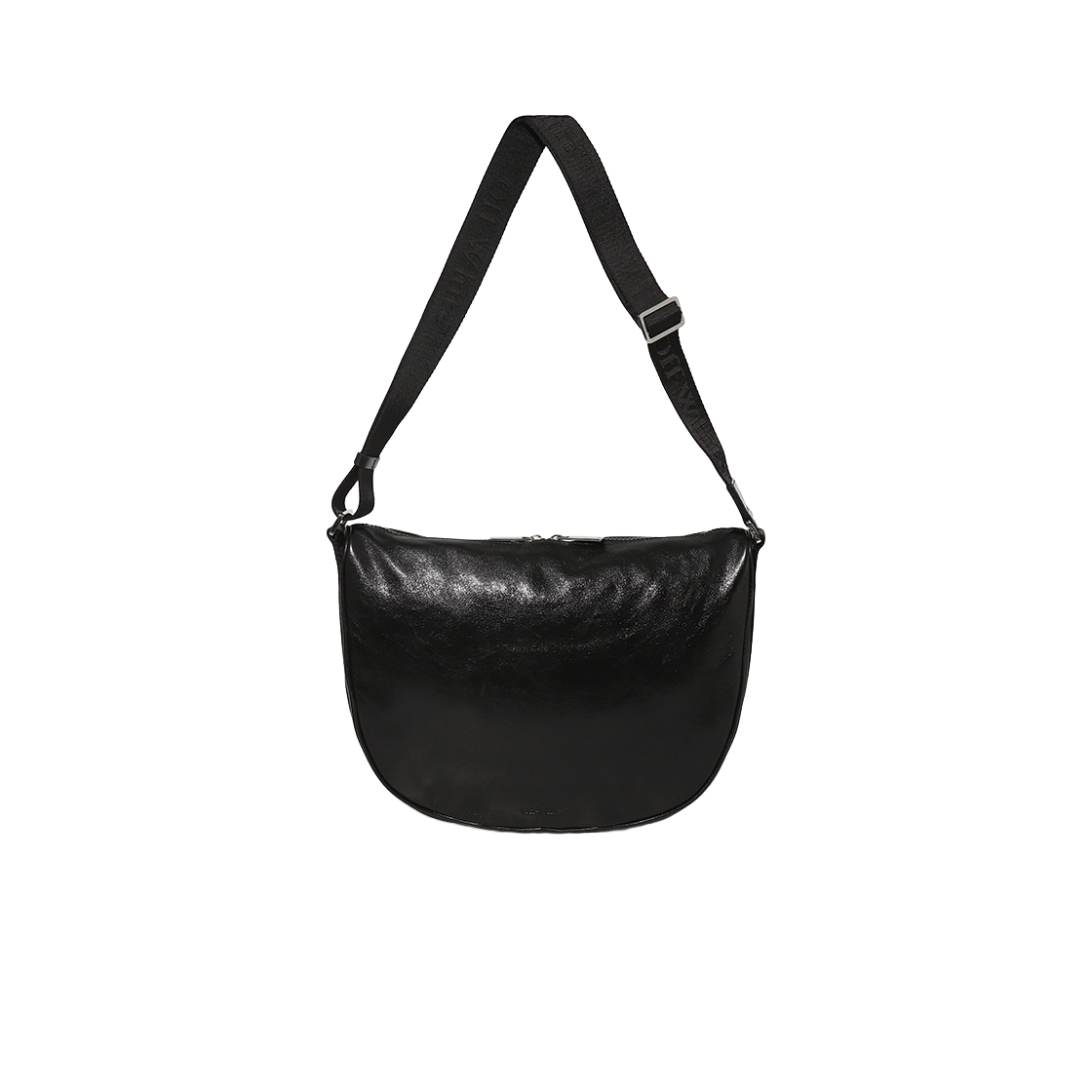 오프화이트 하프문 숄더 백 S 레더 (블랙)(OFF-WHITE Halfmoon Shoulder Bag S Leather (Black))
