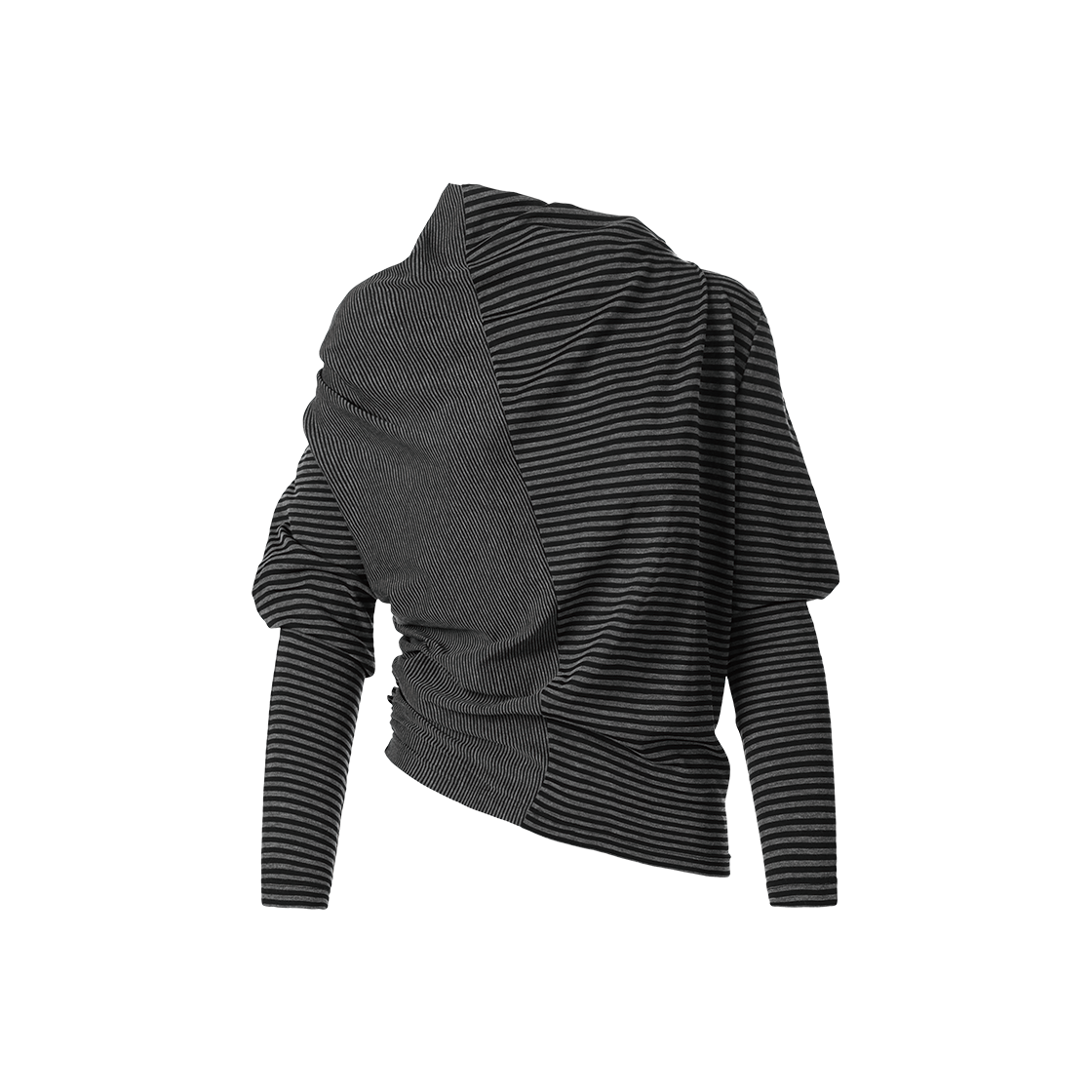 VH2GFFT563ABK Thevinylhouse Twisted Drape Top(W) Black