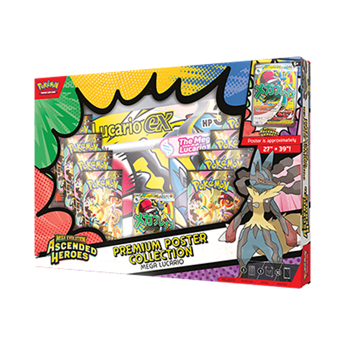 포켓몬 TCG 메가 에볼루션 어센드 히어로즈 프리미엄 포스터 컬렉션 (영문판)(Pokemon TCG Mega Evolution Ascended Heroes Premium Poster Collection (English Ver.)) - 1