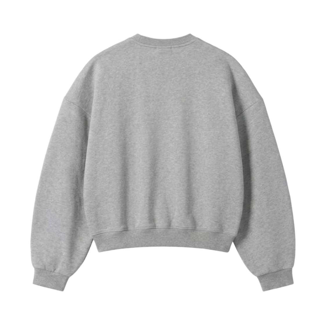 지크립 에센셜 크루넥 세미 크롭 맨투맨 그레이(GCLIP Essential Crewneck Semi-Crop Sweatshirt Gray) - 2