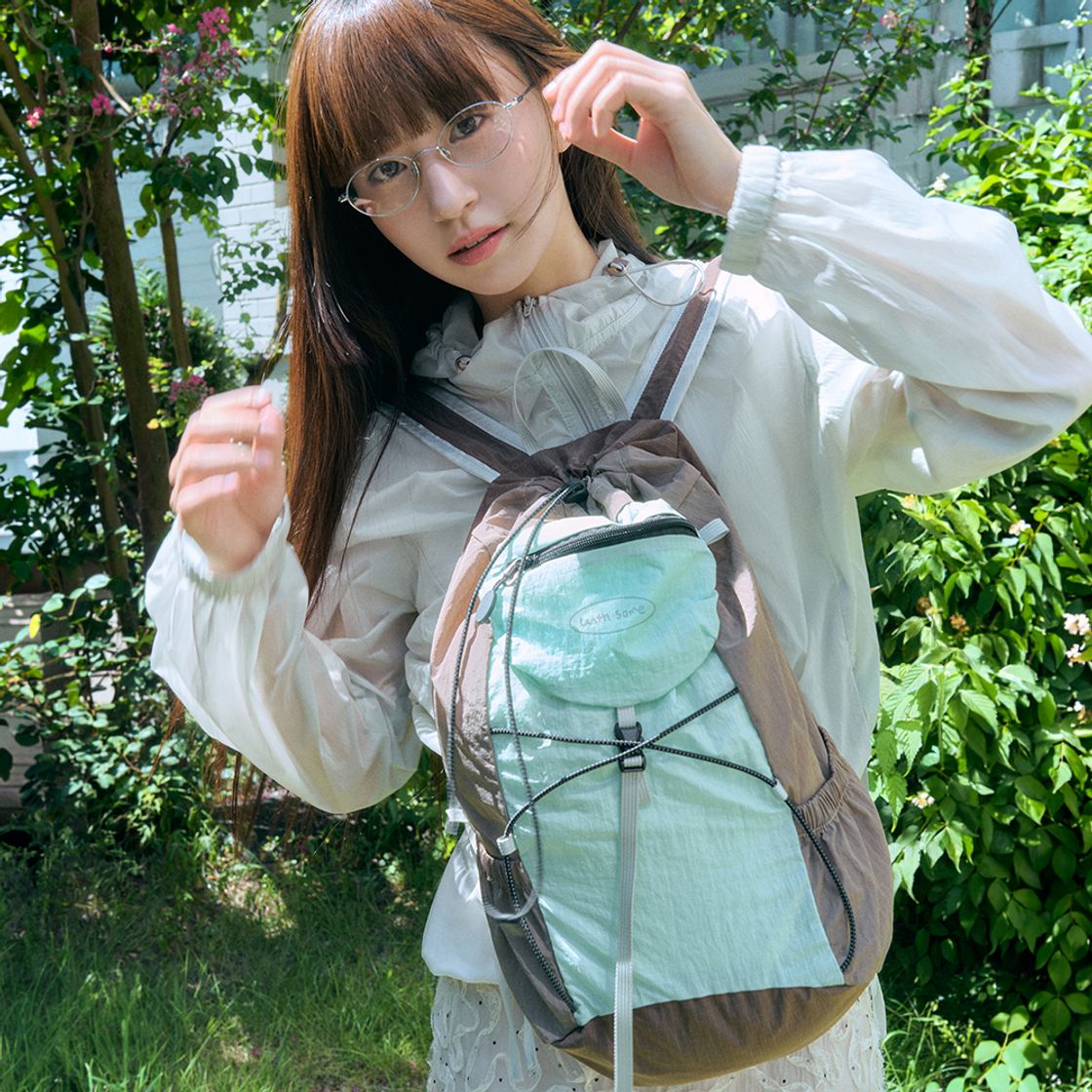 위드썸 메이드 더블 스쿱 포켓 백팩 (6color)(withsome made Double Scoop Pocket Backpack (6color)) - 4