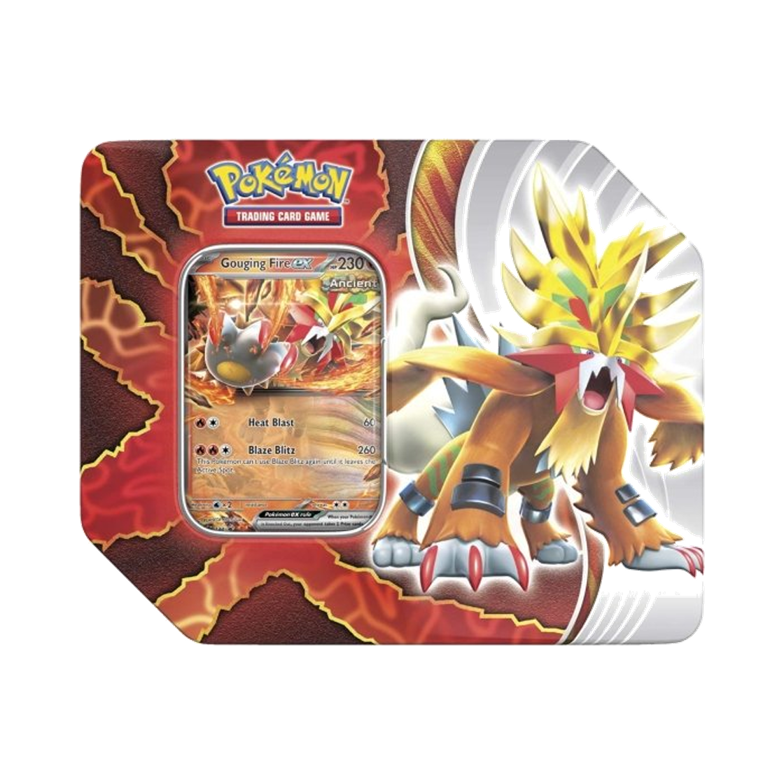 포켓몬 TCG 패러독스 데스티니즈 틴 꿰뚫는 화염 파이어 ex (영문판)(Pokemon TCG Paradox Destinies Tin Gouging Fire ex (English Ver.)) - 1