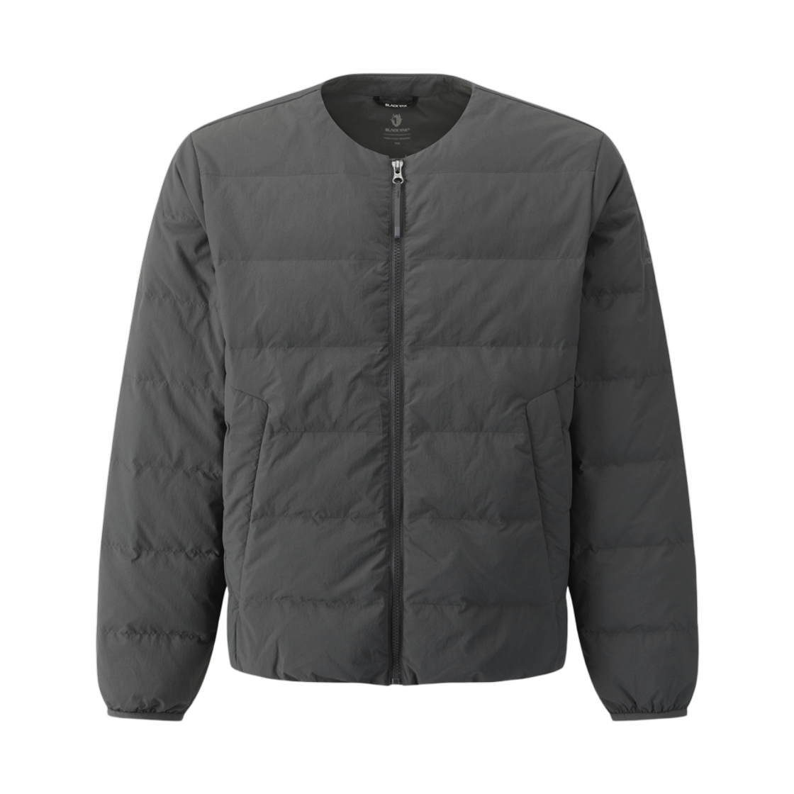 1BYPAWV029DY Black Yak Lodge Neckless Down Jacket #1 Dark Gray
