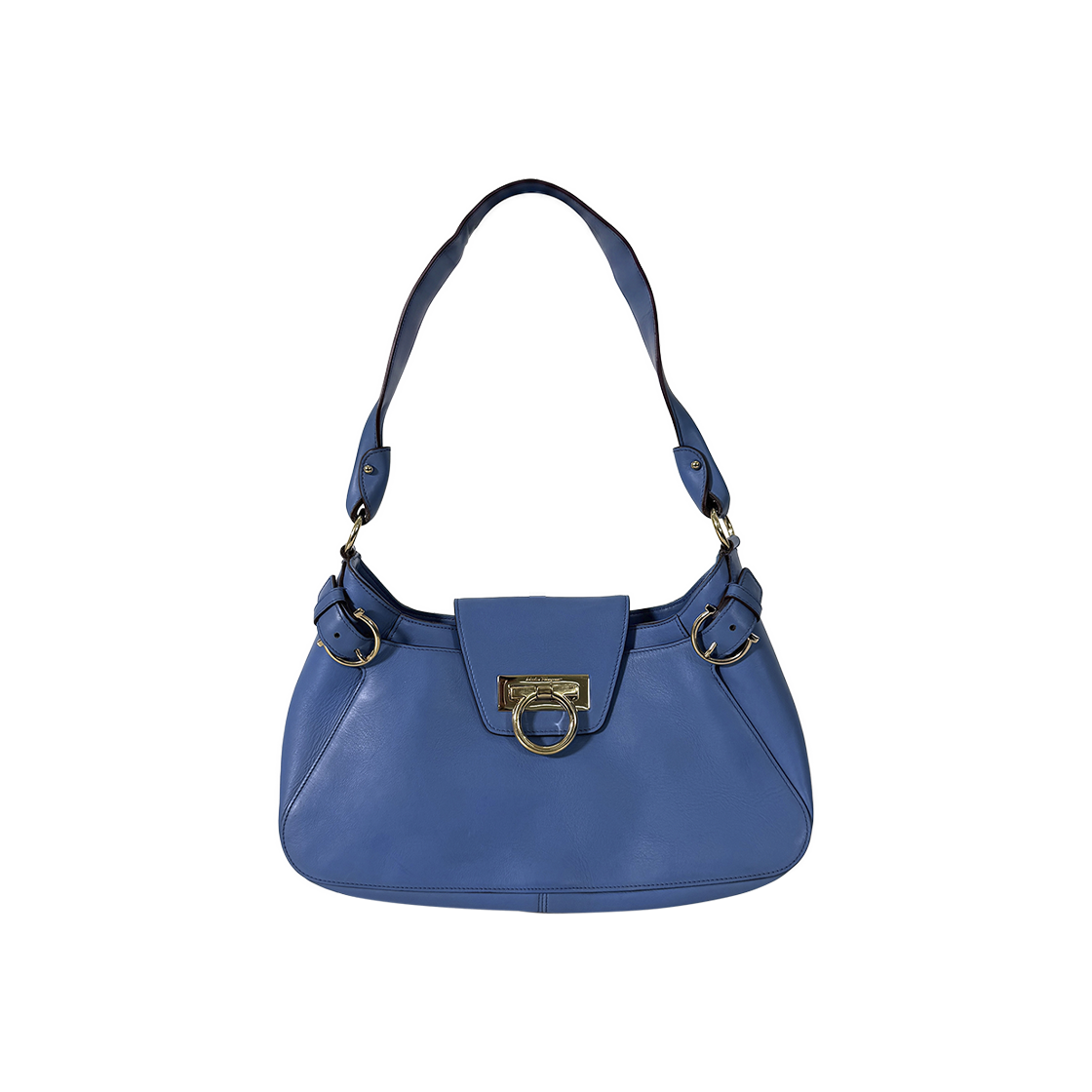 ITDWOJ4UVQJW Ferragamo Gancini Panasha Hobo Bag Blue