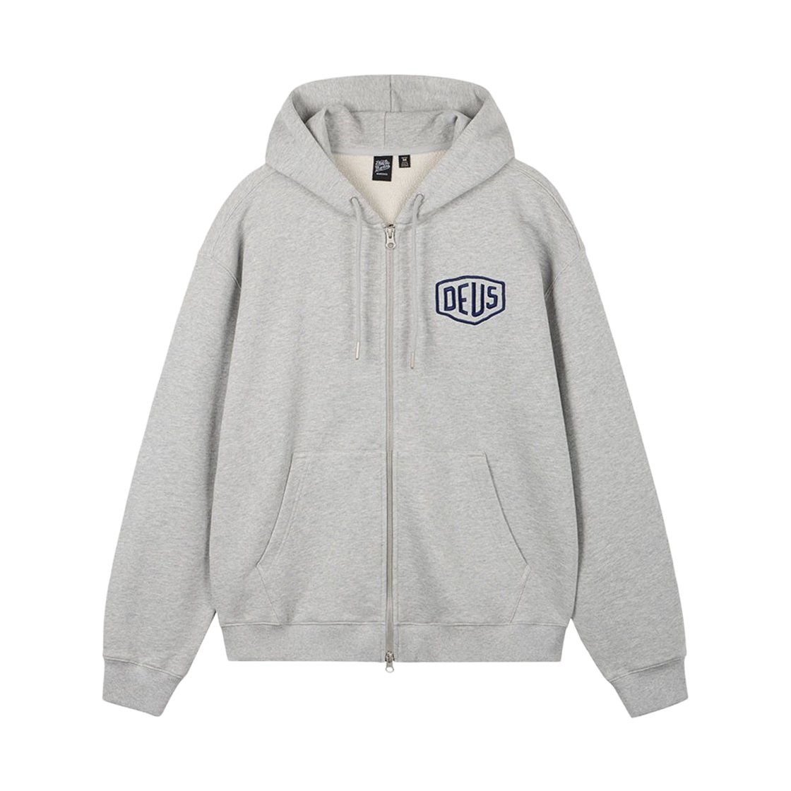 데우스 엑스 마키나 밀라노 컬리지 어드레스 집 후드 미디움 그레이(Deus Ex Machina Milano College Address Zip Hoodie Medium Grey) - 2