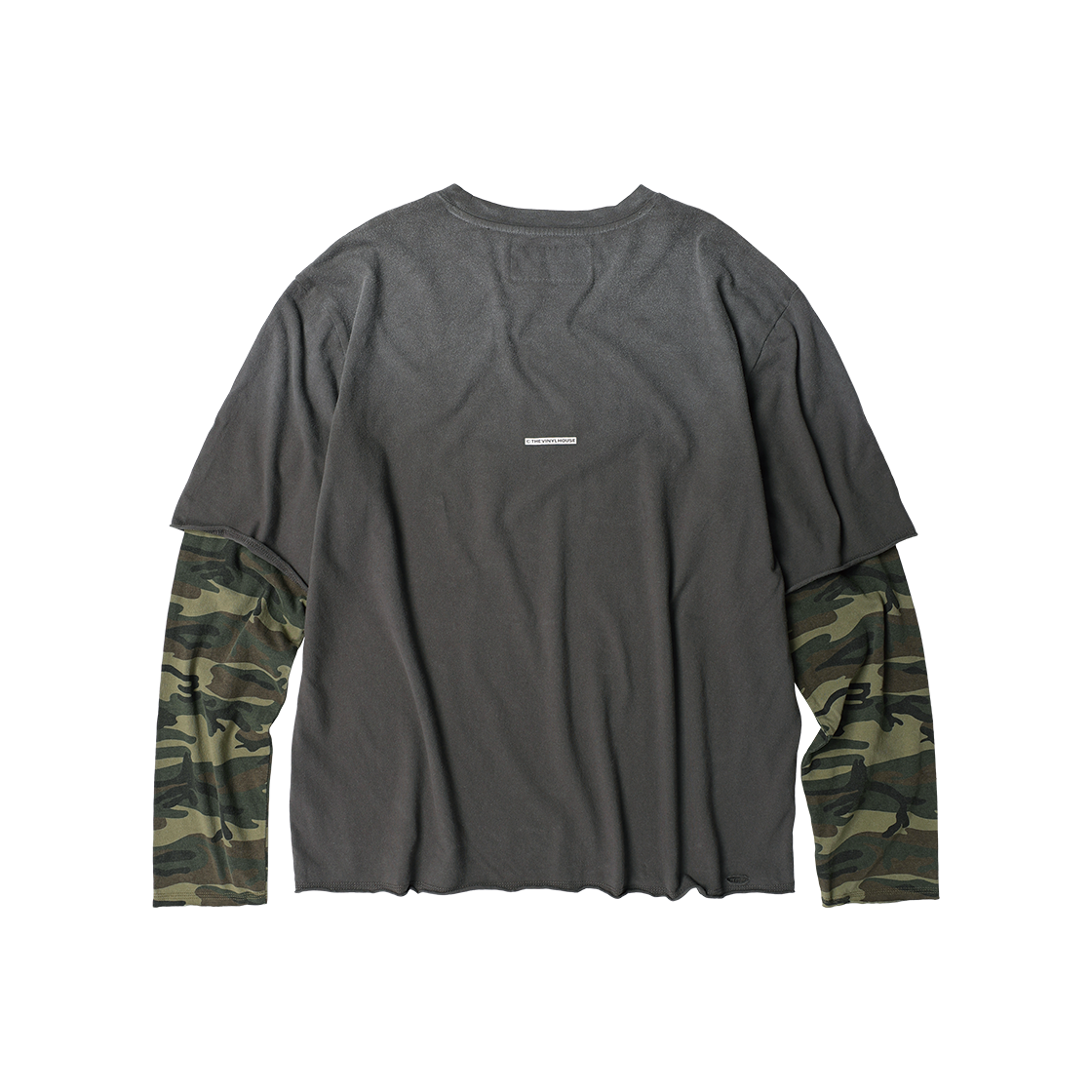 더바이닐하우스 유어셀프 레이어드 긴팔 티셔츠 차콜(Thevinylhouse Yourself Layered Ls Tee Charcoal) - 2