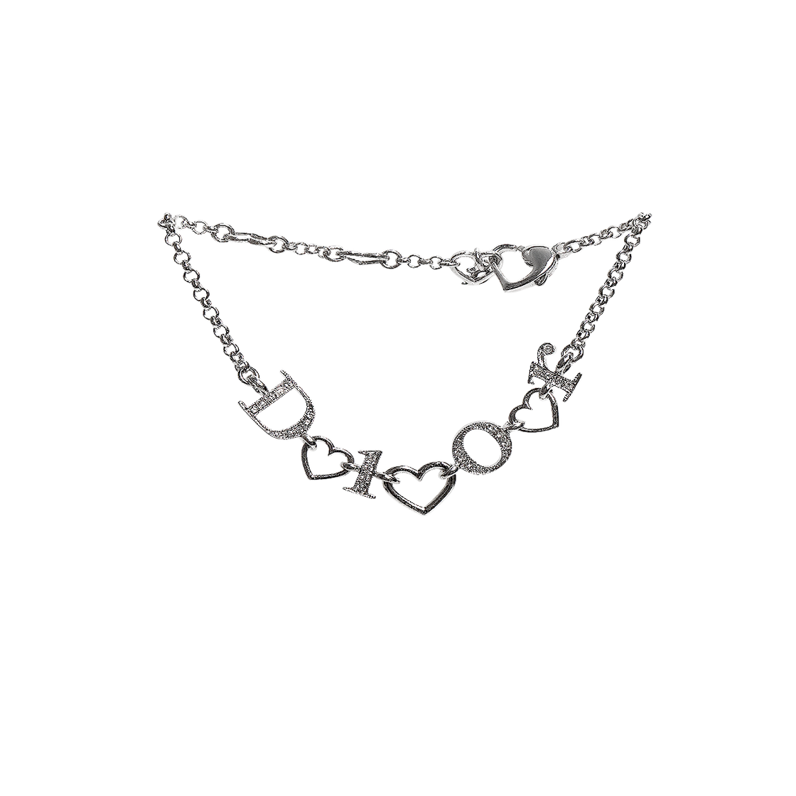 ITDVJDQMSNTM Dior Heart Cubic Silver Bracelet