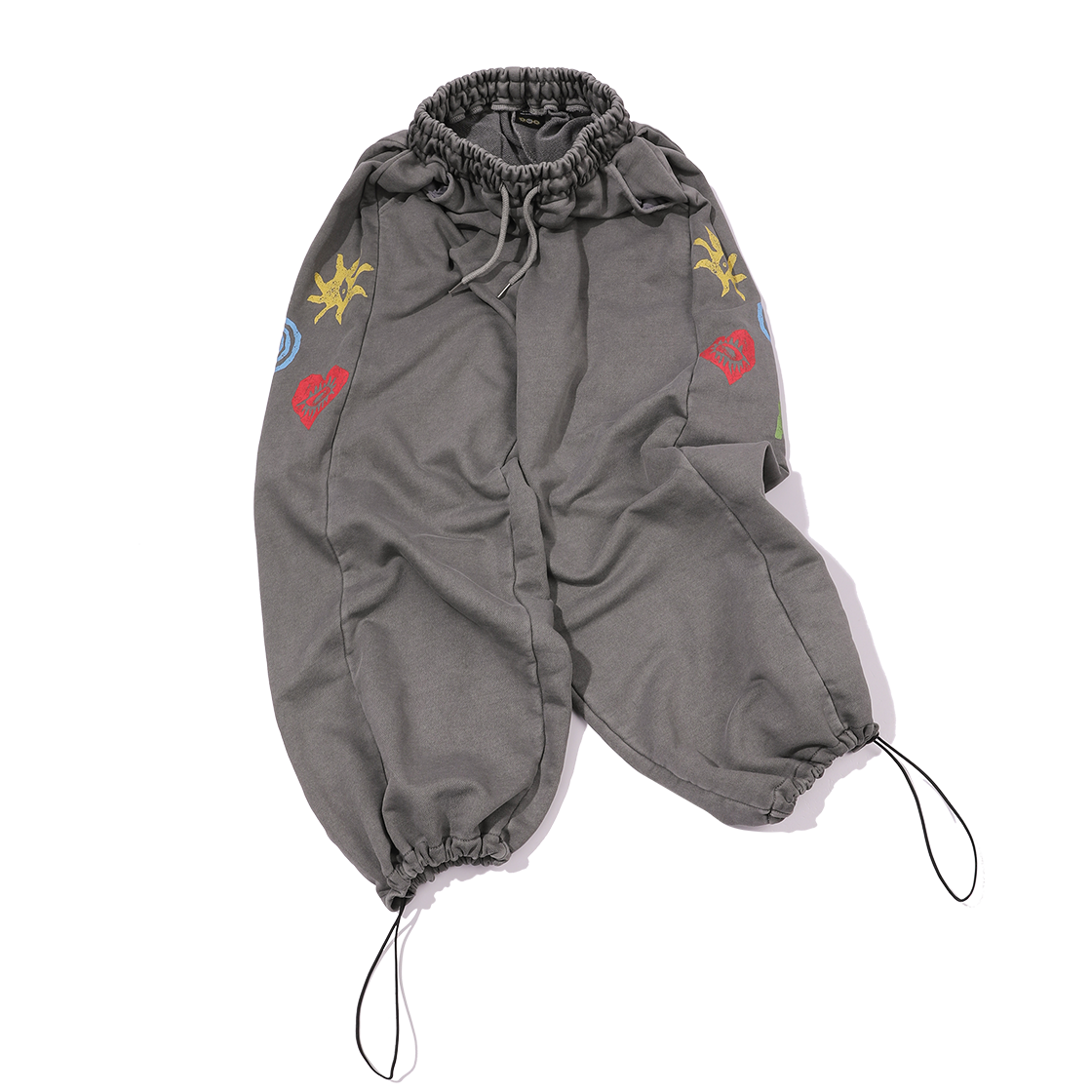 꼼파뇨 에스닉심볼 피그먼트 스웨트팬츠 다크그레이(CPGN STUDIO Ethnic Symbol Pigment Sweatpants Dark Grey) - 1