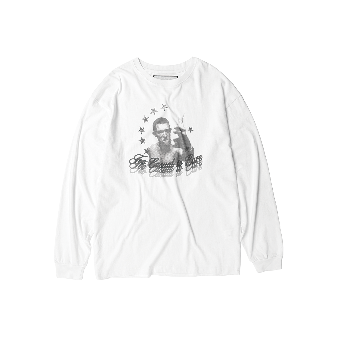 VH2GFUT556AWH Thevinylhouse Too Casual Ls Tee White