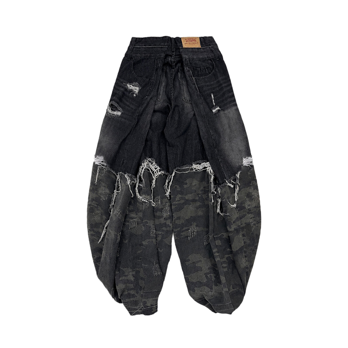 써저리 헴 인터벤션 카모 데님 팬츠 블랙(Surgery Hem Intervention Camo Denim Pant Black) - 2