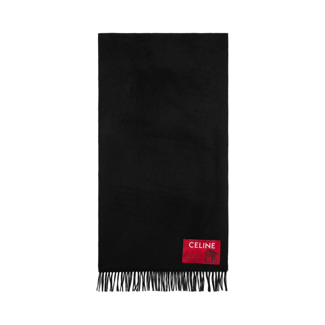 AA0PG5I40-38NO Celine Scarf in Cashmere Wool Black